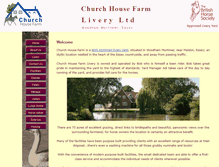 Tablet Screenshot of churchhousefarmlivery.co.uk